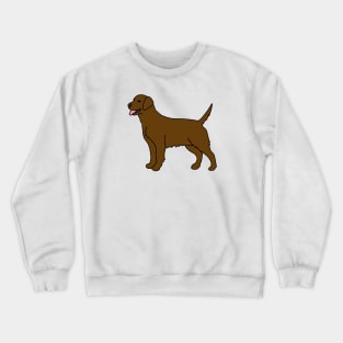 Chocolate Labrador Dog Crewneck Sweatshirt